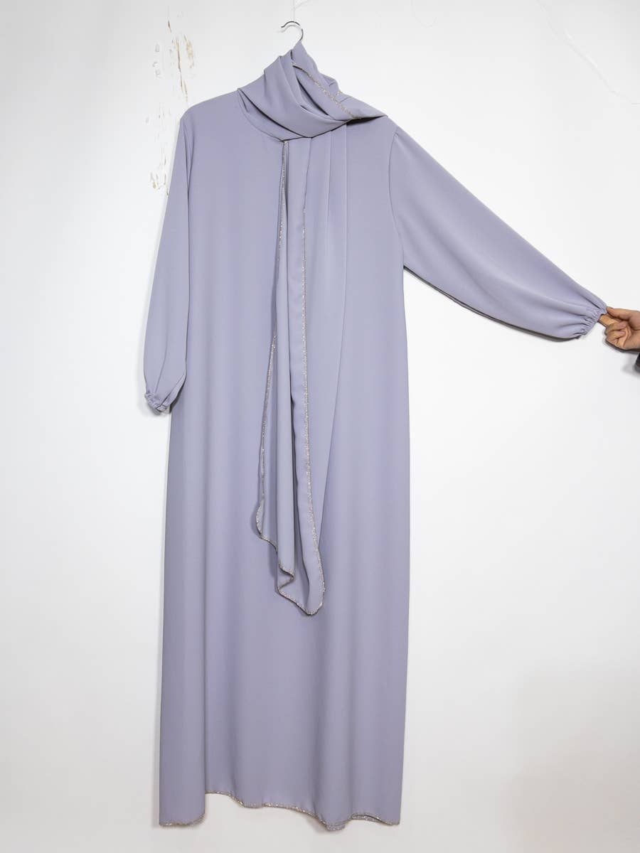 Abaya Aisha con velo integrato