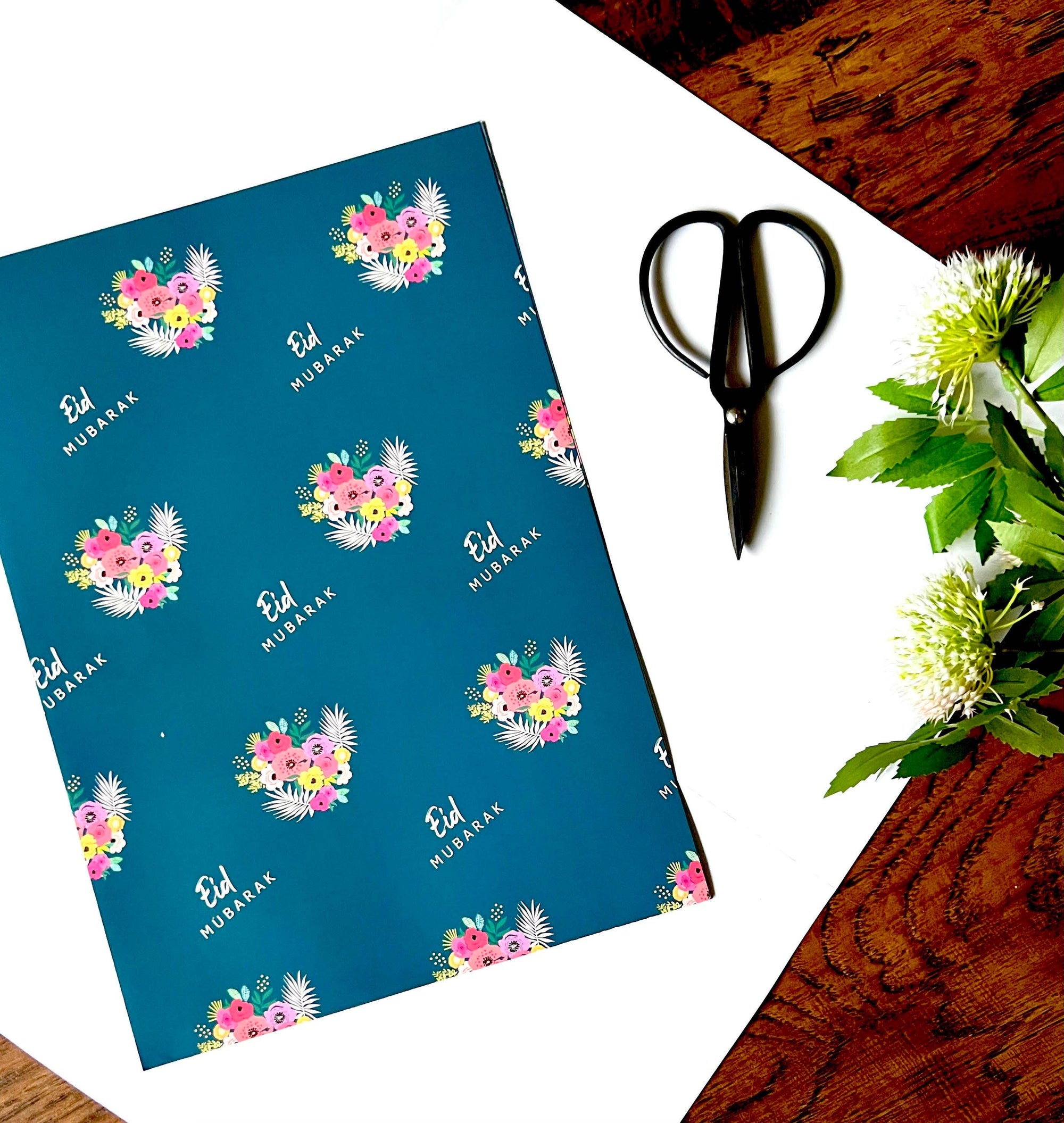 Carta da regalo Eid Mubarak in blu navy