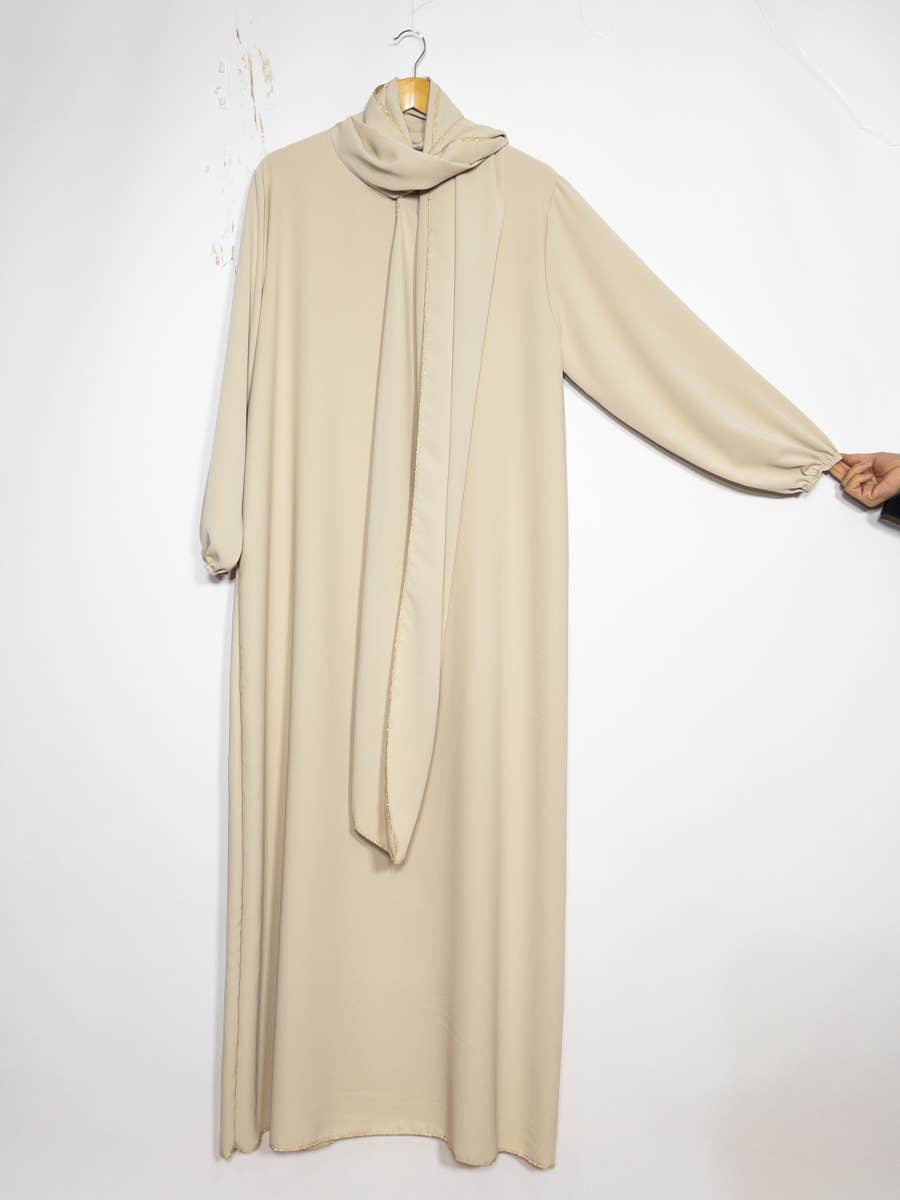 Abaya Aisha con velo integrato