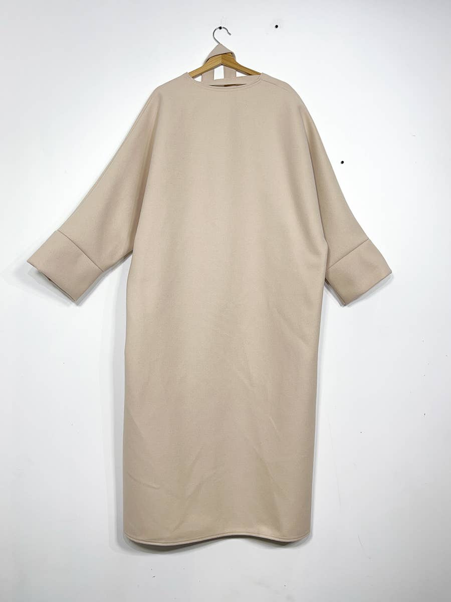 Cappotto in caban lungo con cintura - Taglia unica