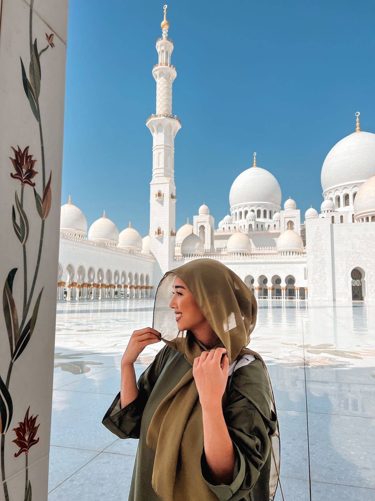 Hijab in chiffon perlato