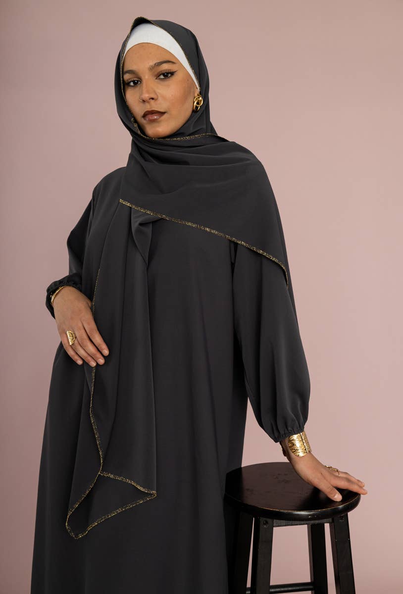 Abaya Aisha con velo integrato