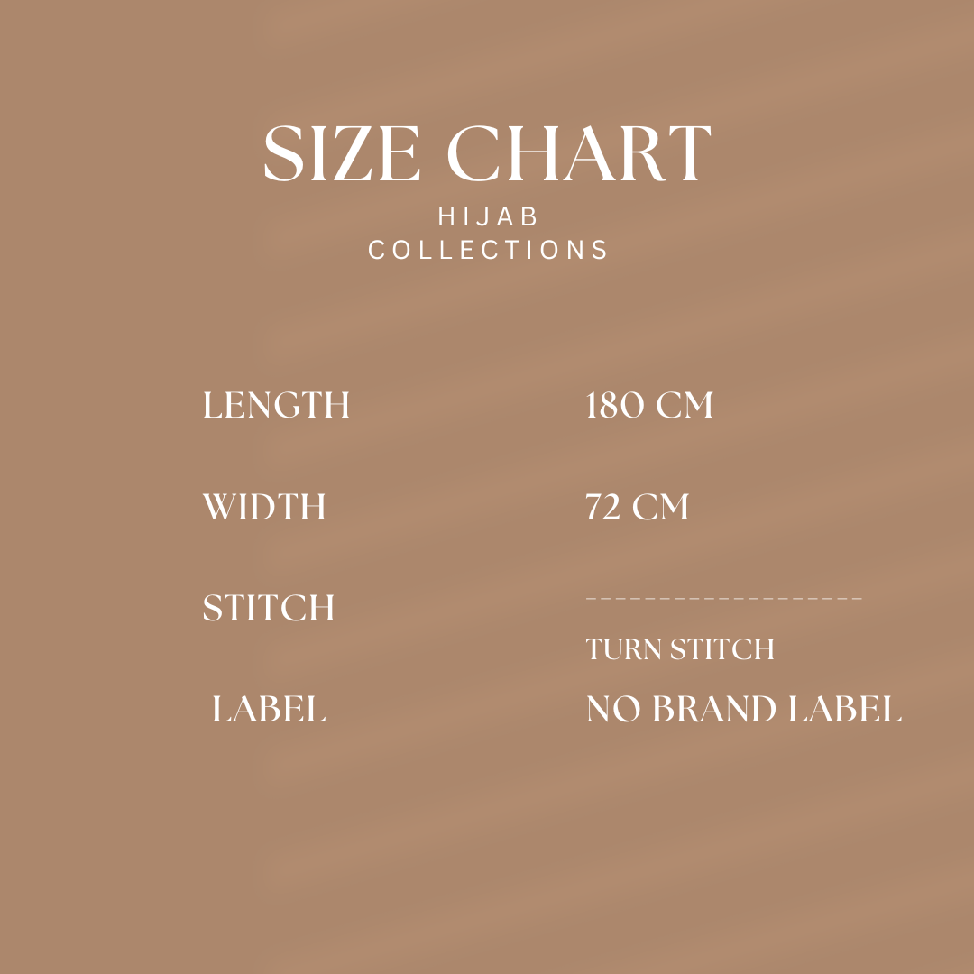 Hijab classico in chiffon