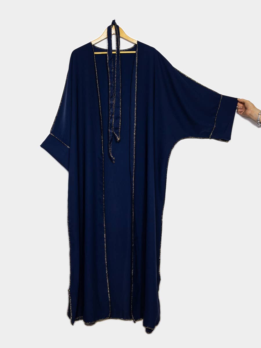Kimono Muna con cuciture dorate