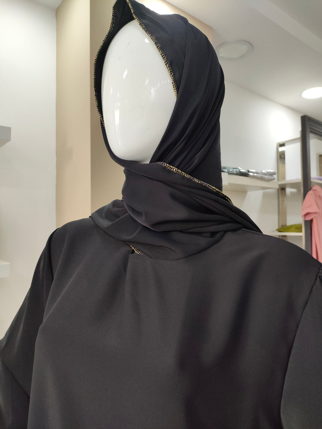 Abaya Aisha con velo integrato