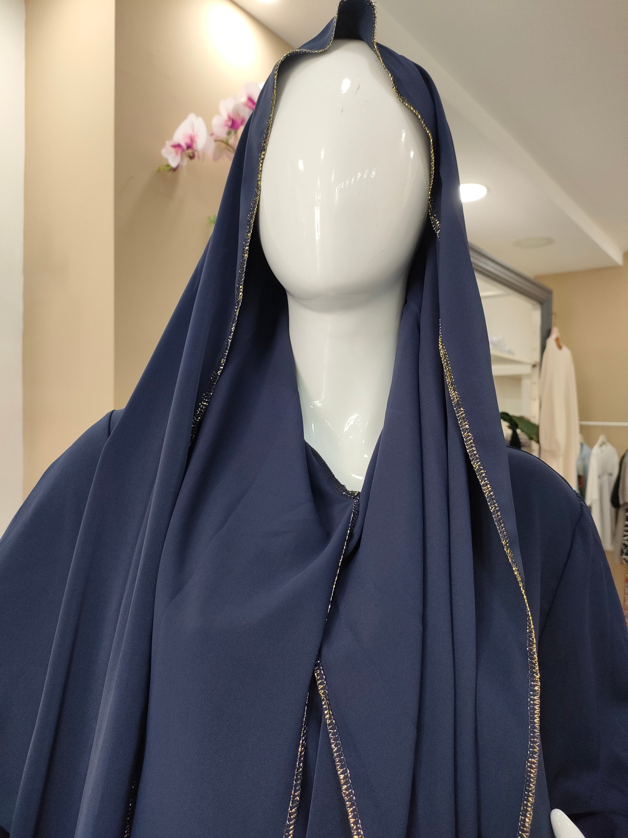 Abaya Aisha con velo integrato